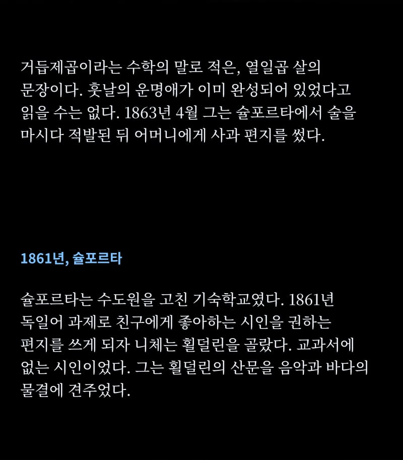 니체의 삶 21쪽